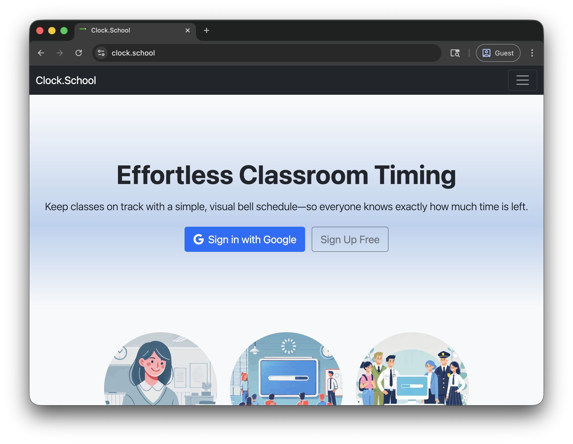 Clock.School Screenshot